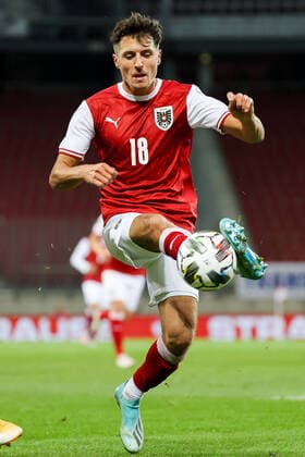 SOCCER - AUT VS GRE, test match KLAGENFURT,AUSTRIA,07.OCT.20 - SOCCER - OEFB international match, Länderspiel, Nationalmannschaft Austria vs Greece, test match. Image shows Alessandro Schoepf (AUT). GEPAxpictures xChristianxWalgram