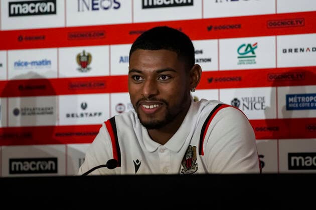 Jeff Reine Adelaide (OGC Nice) FOOTBALL : OGC Nice Presentation de Jeff Reine Adelaide - Nice - 08 10 2020 NorbertScanella PanoramiC 