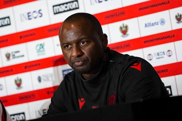 Patrick Vieira (entraineur de l OGC Nice) FOOTBALL : OGC Nice Presentation de Jeff Reine Adelaide - Nice - 08 10 2020 NorbertScanella PanoramiC 
