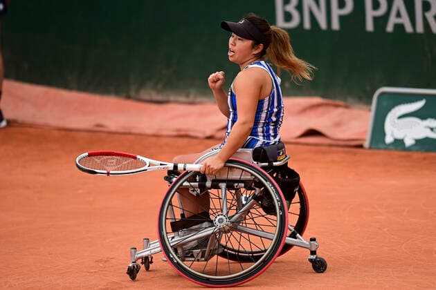 Finale Fauteuil Simple Dames Yui Kamiji (jpn) TENNIS : Internationaux de France Roland Garros 2020 - Paris - 09 10 2020 JBAutissier Panoramic 
