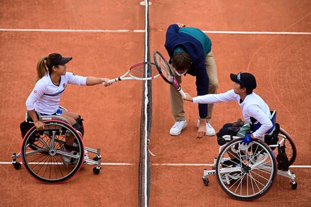 Finale Fauteuil Simple Dames Momoko Othani (jpn) vs Yui Kamiji (jpn) TENNIS : Internationaux de France Roland Garros 2020 - Paris - 09 10 2020 JBAutissier Panoramic 