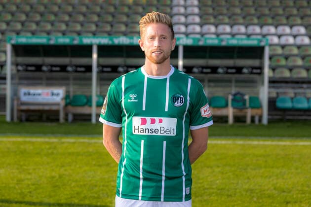 Sebastian Hertner Nr 3, VfB Luebeck VfB Lübeck, 3 League, portrait date 2020 2021 Lübeck Schleswig Holstein Germany Dietmar Scholze Stadium at the L Copyright: xAgentur54GradFelixxKoenigx