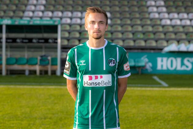 Morten Ruediger Nr 7, VfB Luebeck VfB Lübeck, 3 League, portrait date 2020 2021 Lübeck Schleswig Holstein Germany Dietmar Scholze Stadium at the L Copyright: xAgentur54GradFelixxKoenigx