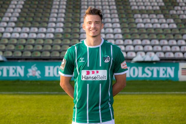 Soeren Lippert Nr 14, VfB Luebeck VfB Lübeck, 3 Liga, portrait date 2020 2021 Lübeck Schleswig Holstein Germany Dietmar Scholze Stadion an der L Copyright: xAgentur54GradFelixxKoenigx