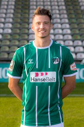 Soeren Lippert Nr 14, VfB Luebeck VfB Lübeck, 3 Liga, portrait date 2020 2021 Lübeck Schleswig Holstein Germany Dietmar Scholze Stadion an der L Copyright: xAgentur54GradFelixxKoenigx