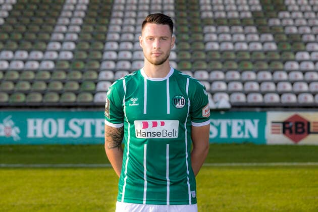 Ryan Malone Nr 16, VfB Luebeck VfB Lübeck, 3 Liga, portrait date 2020 2021 Lübeck Schleswig Holstein Germany Dietmar Scholze Stadion an der L Copyright: xAgentur54GradFelixxKoenigx