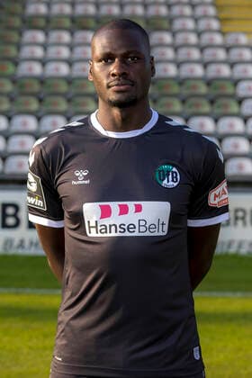 Michael Luyambula Nr 23, VfB Luebeck VfB Lübeck, 3 Liga, portrait date 2020 2021 Lübeck Schleswig Holstein Germany Dietmar Scholze Stadium at the L Copyright: xAgentur54GradFelixxKoenigx