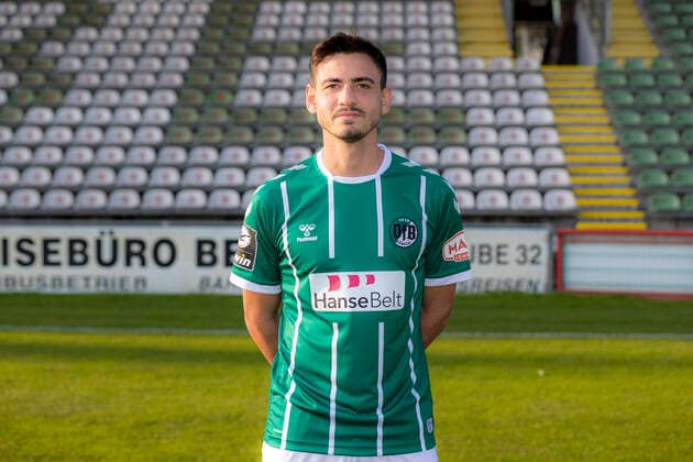 Nico Rieble Nr 27,VfB Luebeck VfB Lübeck, 3 Liga, portrait date 2020 2021 Lübeck Schleswig Holstein Germany Dietmar Scholze Stadium at the L Copyright: xAgentur54GradFelixxKoenigx