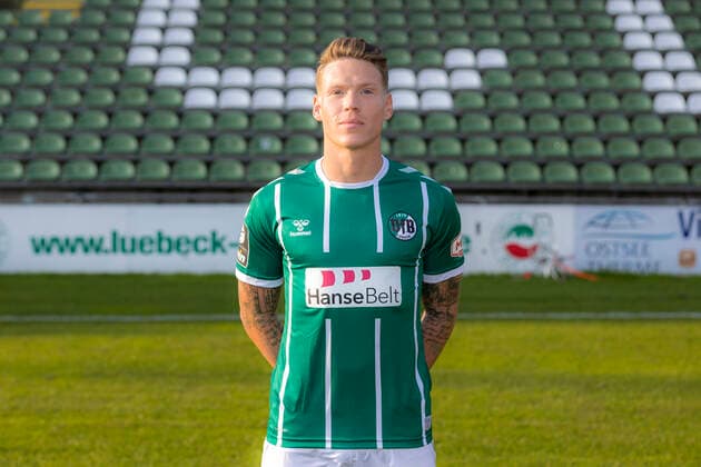 Florian Riedel Nr 39, VfB Luebeck VfB Lübeck, 3 Liga, portrait date 2020 2021 Lübeck Schleswig Holstein Germany Dietmar Scholze Stadion an der L Copyright: xAgentur54GradFelixxKoenigx