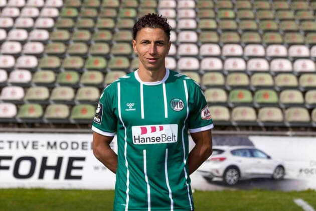 Soufian Benyamina VfB Lübeck, 3 Liga, portrait date 2020 2021 Luebeck Schleswig Holstein Germany Dietmar Scholze Stadium on the L Copyright: xAgentur54GradFelixxKoenigx