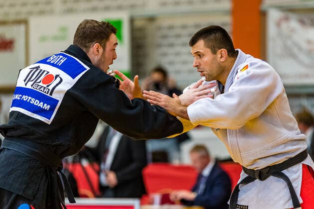 10 10 2020, Brandenburg, Senftenberg Judo Bundesliga Mens Final 2020 Ole Buth, UJKC Potsdam, Jakub Wojcik, KSC Asahi Spremberg photo Eibner Hammerschmidt Judo Bundesliga Mens Final 2020 Senftenberg Copyright: xHammerschmidtx Eibner-Pressefotox EP_fhamm