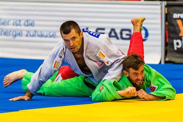 10 10 2020, Brandenburg, Senftenberg Judo Bundesliga Final Men 2020 Max Strote, SUA Witten, Jakub Woicik, KSC Asahi Spremberg photo Eibner Hammerschmidt Judo Bundesliga Final Men 2020 Senftenberg Copyright: xHammerschmidtx Eibner-Pressefotox EP_fhamm