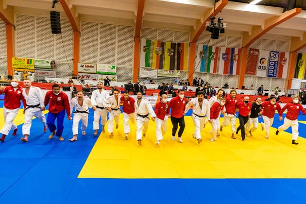 10 10 2020, Brandenburg, Senftenberg Judo Bundesliga Final Men 2020 The Hamburg JT is German Champion photo Eibner Hammerschmidt Judo Bundesliga Final Men 2020 Senftenberg Copyright: xHammerschmidtx Eibner-Pressefotox EP_fhamm