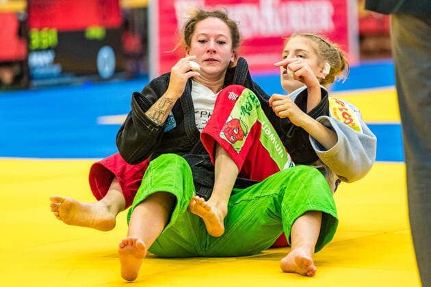 11 10 2020, Brandenburg, Senftenberg Judo Second National League Final Women 2020 jennifer Bieber, JG Sachsenwald, Angelina Seibelt, KSC Asahi Spremberg Judo Second National League Final Women 2020 Senftenberg Copyright: xHammerschmidtx Eibner-Pressefotox EP_fhamm