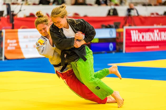 11 10 2020, Brandenburg, Senftenberg Judo Second Bundesliga Final Women 2020 Celine Becker, JG Sachsenwald, Lisa Müller, KSC Asahi Spremberg Judo Second Bundesliga Final Women 2020 Senftenberg Copyright: xHammerschmidtx Eibner-Pressefotox EP_fhamm