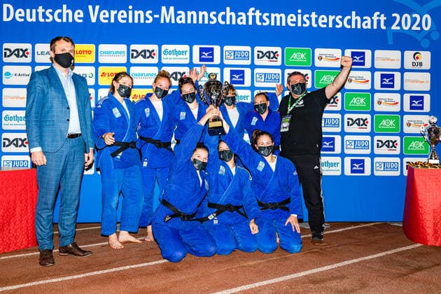 11 10 2020, Brandenburg, Senftenberg Judo Second Bundesliga Womens Final 2020 BC Karlsruhe is the German Womens Judo Champion Karlsruhe was the only team to compete in friendly matches against the second division Judo Second Bundesliga Womens Final 2020 Senftenberg Copyright: xHammerschmidtx Eibner-Pressefotox EP_fhamm