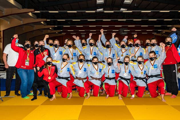 11 10 2020, Brandenburg, Senftenberg Judo Second Bundesliga Final Women 2020 KSC Asahi Spremberg is Champion of the Second Judo Bundesliga Women Judo Second Bundesliga Final Women 2020 Senftenberg Copyright: xHammerschmidtx Eibner-Pressefotox EP_fhamm
