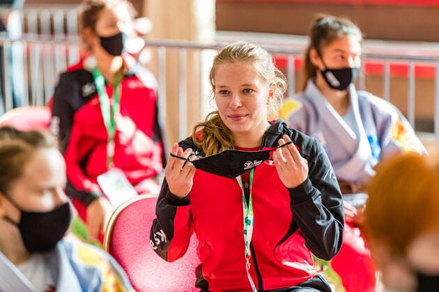 11 10 2020, Brandenburg, Senftenberg Judo Second Bundesliga Final Women 2020 KSC Asahi Spremberg Judo Second Bundesliga Final Women 2020 Senftenberg Copyright: xHammerschmidtx Eibner-Pressefotox EP_fhamm