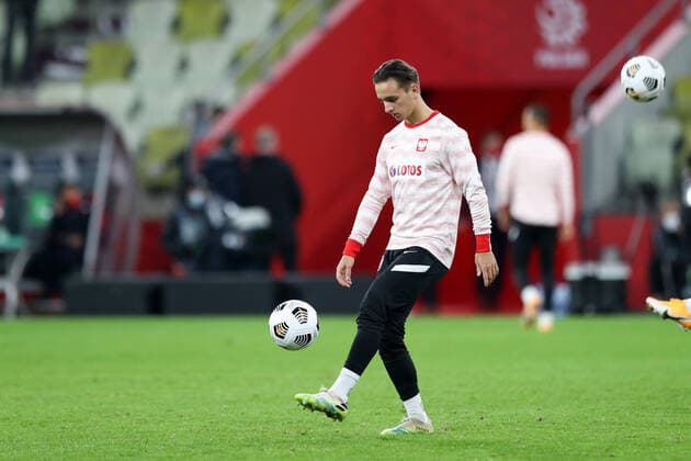 GDANSK 11.10.2020 MECZ 3. KOLEJKA LIGA NARODOW GRUPA A1 SEZON 2020 21: POLSKA - WLOCHY --- 2020-21 UEFA NATIONS LEAGUE GROUP A1 FOOTBALL MATCH: POLAND - ITALY MICHAL KARBOWNIK FOT. PIOTR KUCZA FOTOPYK NEWSPIX.PL --- Newspix.pl  201011PYK0002