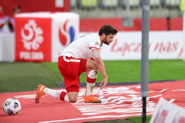 GDANSK 11.10.2020 MECZ 3. KOLEJKA LIGA NARODOW GRUPA A1 SEZON 2020 21: POLSKA - WLOCHY 0:0 --- 2020-21 UEFA NATIONS LEAGUE GROUP A1 FOOTBALL MATCH: POLAND - ITALY 0:0 BARTOSZ BERESZYNSKI FOT. PIOTR KUCZA FOTOPYK NEWSPIX.PL --- Newspix.pl  201011PYK0085