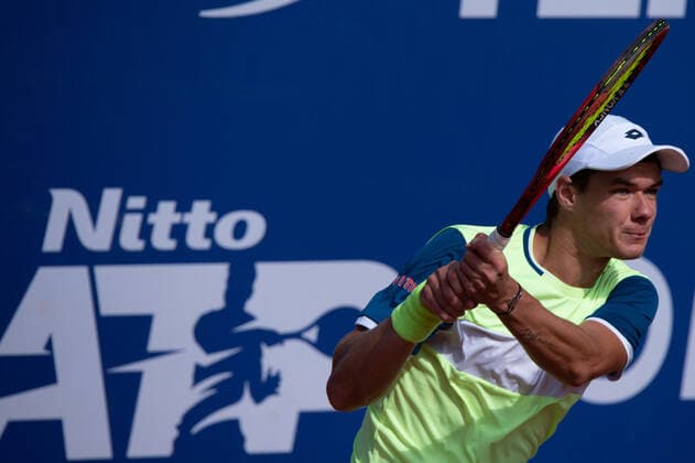 Photo Alessandro Tocco LaPresse October 12, 2020 Santa Margherita di Pula, Cagliari (Italy) Tennis Tennis, Forte Village Sardegna Open In the pic:Kamil Majchrzak  Copyright: xToccoxAlessandro LaPressex