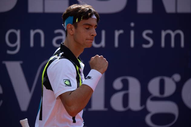 Photo Alessandro Tocco LaPresse October 12, 2020 Santa Margherita di Pula, Cagliari (Italy) Tennis Tennis, Forte Village Sardegna Open In the pic: Lorenzo Musetti  Copyright: xToccoxAlessandro LaPressex