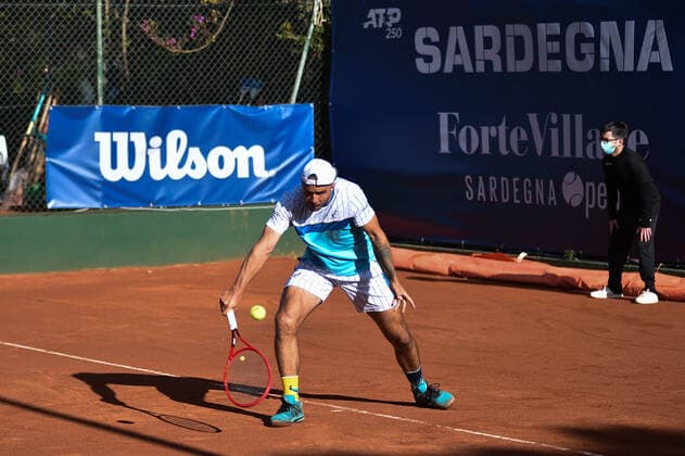 Photo Alessandro Tocco LaPresse October 12, 2020 Santa Margherita di Pula, Cagliari (Italy) Tennis Tennis, Forte Village Sardegna Open In the pic: Andrej Martin  Copyright: xToccoxAlessandro LaPressex