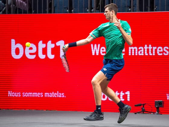 In Hubert HURKACZ POL , Hubert HURKACZ POL vs Marc POLMANS AUS , TENNIS, bett1hulks Indoor, 12 10 2020, GER, TENNIS, ATP TOUR, bett1hulks Indoor, John MILLMAN AUS vs Misacha ZVEREV GER , 12 10 2020 KOELN Copyright: xEibner-Pressefotox EP_BSO