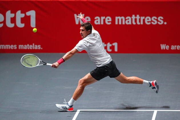 Mischa ZVEREV GER , Impressions of 1 double at the bett1HULKS Indoors ATP 250 on 13 10 2020 in Cologne LANXESS arena , Germany