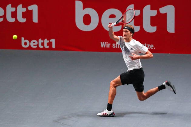 Alexander ZVEREV GER , Impressions of 1 double at the bett1HULKS Indoors ATP 250 on 13 10 2020 in Cologne LANXESS arena , Germany