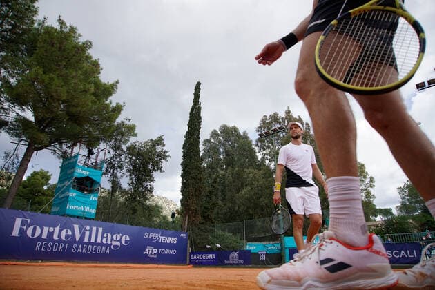 Photo Alessandro Tocco LaPresse October 13, 2020 Santa Margherita di Pula, Cagliari (Italy) Tennis Tennis, Forte Village Sardegna Open In the pic: Andrea Seppi (ITA)  Copyright: xToccoxAlessandro LaPressex