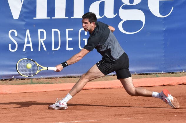 Photo Alessandro Tocco LaPresse October 13, 2020 Santa Margherita di Pula, Cagliari (Italy) Tennis Tennis, Forte Village Sardegna Open In the pic: Federico Delbonis (ARG)  Copyright: xToccoxAlessandro LaPressex