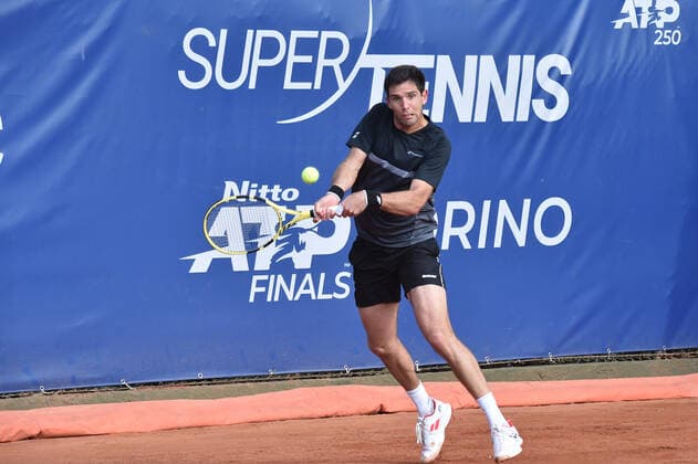 Photo Alessandro Tocco LaPresse October 13, 2020 Santa Margherita di Pula, Cagliari (Italy) Tennis Tennis, Forte Village Sardegna Open In the pic: Federico Delbonis (ARG)  Copyright: xToccoxAlessandro LaPressex
