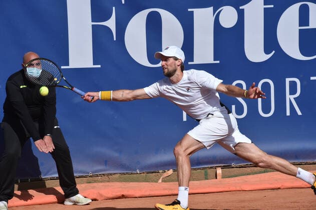 Photo Alessandro Tocco LaPresse October 13, 2020 Santa Margherita di Pula, Cagliari (Italy) Tennis Tennis, Forte Village Sardegna Open In the pic: Andrea Seppi (ITA)  Copyright: xToccoxAlessandro LaPressex