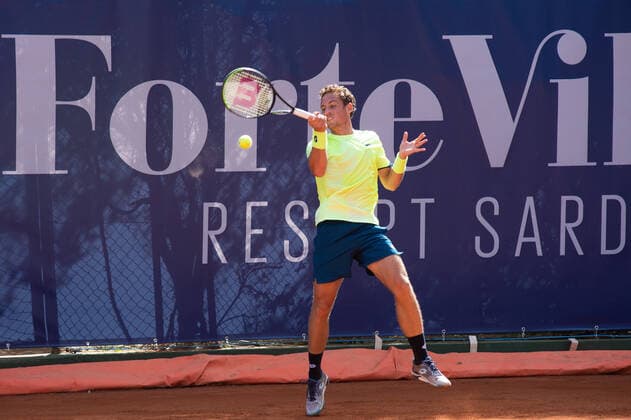 Photo Alessandro Tocco LaPresse October 13, 2020 Santa Margherita di Pula, Cagliari (Italy) Tennis Tennis, Forte Village Sardegna Open In the pic: Roberto Carballes Baena (ESP)  Copyright: xToccoxAlessandro LaPressex