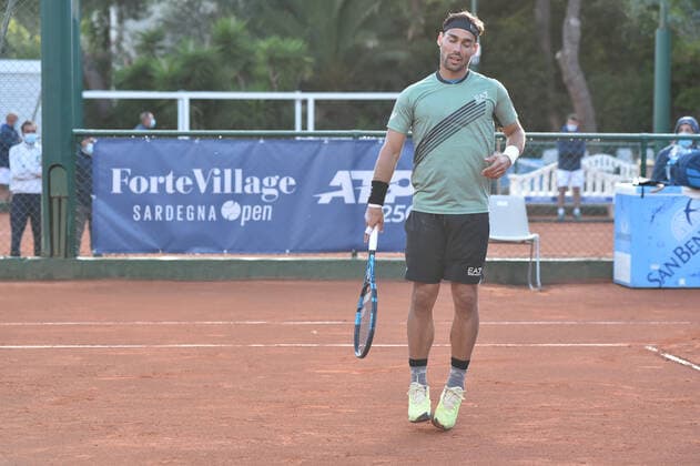 Photo Alessandro Tocco LaPresse October 13, 2020 Santa Margherita di Pula, Cagliari (Italy) Tennis Tennis, Forte Village Sardegna Open In the pic: Fabio Fognini  Copyright: xToccoxAlessandro LaPressex