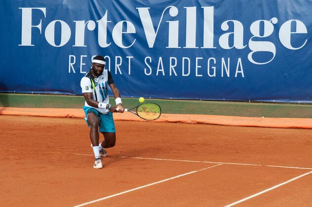 Photo Alessandro Tocco LaPresse October 14, 2020 Santa Margherita di Pula, Cagliari (Italy) Tennis Tennis, Forte Village Sardegna Open In the pic:Frances Tiafoe  Copyright: xToccoxAlessandro LaPressex