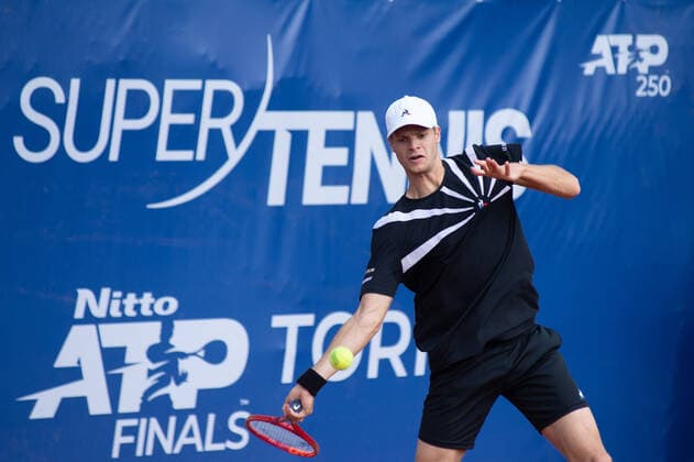 Photo Alessandro Tocco LaPresse October 14, 2020 Santa Margherita di Pula, Cagliari (Italy) Tennis Tennis, Forte Village Sardegna Open In the pic:Yannick Hanfmann  Copyright: xToccoxAlessandro LaPressex