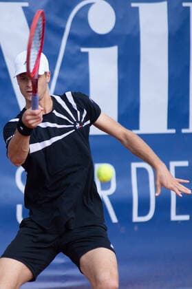 Photo Alessandro Tocco LaPresse October 14, 2020 Santa Margherita di Pula, Cagliari (Italy) Tennis Tennis, Forte Village Sardegna Open In the pic:Yannick Hanfmann  Copyright: xToccoxAlessandro LaPressex