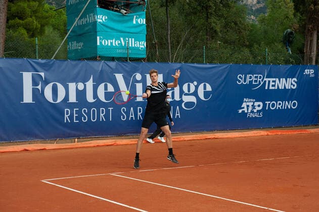 Photo Alessandro Tocco LaPresse October 14, 2020 Santa Margherita di Pula, Cagliari (Italy) Tennis Tennis, Forte Village Sardegna Open In the pic:Yannick Hanfmann  Copyright: xToccoxAlessandro LaPressex
