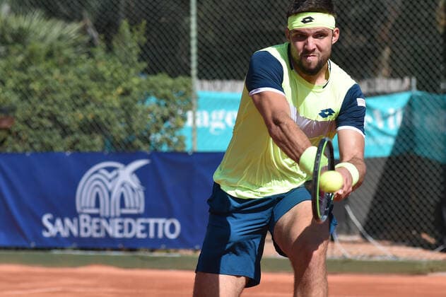 Photo Alessandro Tocco LaPresse October 14, 2020 Santa Margherita di Pula, Cagliari (Italy) Tennis Tennis, Forte Village Sardegna Open In the pic:Jiri Vesely  Copyright: xToccoxAlessandro LaPressex
