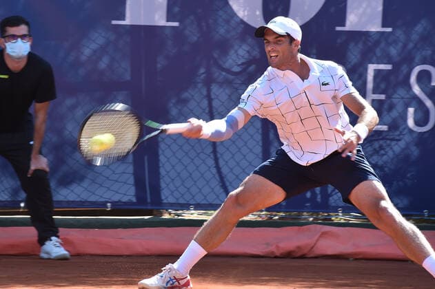 Photo Alessandro Tocco LaPresse October 14, 2020 Santa Margherita di Pula, Cagliari (Italy) Tennis Tennis, Forte Village Sardegna Open In the pic:Pablo Andujar  Copyright: xToccoxAlessandro LaPressex