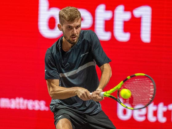 In the OSCAR OTTE GER , Oscar OTTE GER vs RADU ALBOT MDA , TENNIS, bett1hulks Indoor, 14 10 2020, GER, TENNIS, ATP TOUR, bett1hulks Indoor, OSCAR OTTE GER vs RADU ALBOT MDA , 14 10 2020 KOELN Copyright: xEibner-Pressefotox EP_BSO
