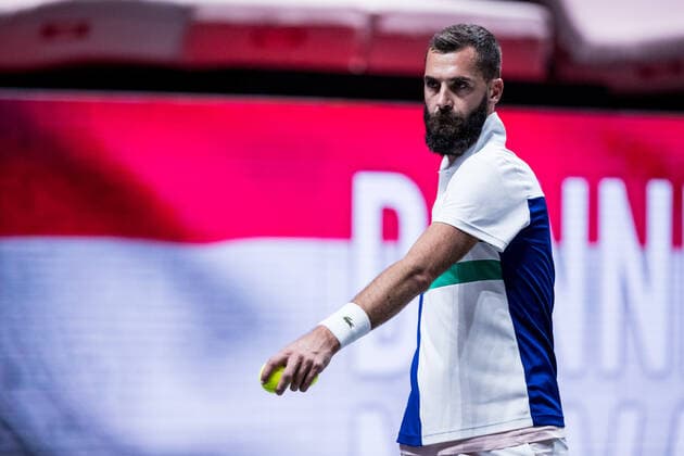 bett1HULKS Indoors ATP 250 Cologne, 14 10 2020 Benoit PAIRE FRA bett1HULKS Indoors ATP 250 on 14 10 2020 in Cologne LANXESSarena , Germany Copyright: xBEAUTIFULxSPORTS Wunderlx
