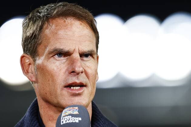 Bergamo Holland coach Frank de Boer speaks to the press ahead of the UEFA Nations League match between Italy and the Netherlands at the Stadium Atleti Azzurri d Italia on October 14, 2020 in Bergamo, Italy ANP KOEN VAN WEEL UEFA Nations League qualifier 2020 2021 xVIxANPxSportx xxANPxIVx 423963230