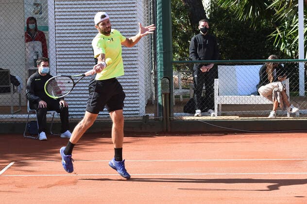Photo Alessandro Tocco LaPresse October 15, 2020 Santa Margherita di Pula, Cagliari (Italy) Tennis Tennis, Forte Village Sardegna Open In the pic:Simone Bolelli  Copyright: xToccoxAlessandro LaPressex
