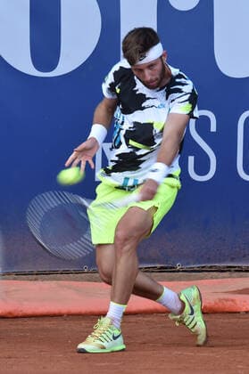 Photo Alessandro Tocco LaPresse October 15, 2020 Santa Margherita di Pula, Cagliari (Italy) Tennis Tennis, Forte Village Sardegna Open In the pic:Corentin Moutet  Copyright: xToccoxAlessandro LaPressex