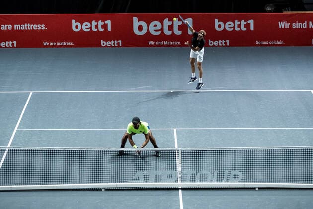 bett1HULKS Indoors ATP 250 Cologne, 15 10 2020 Dominik INGLOT GBR and Aisam Ul Haq QURESHI PAK in a double bett1HULKS Indoors ATP 250 on 15 10 2020 in Cologne LANXESSarena , Germany Copyright: xBEAUTIFULxSPORTS Wunderlx