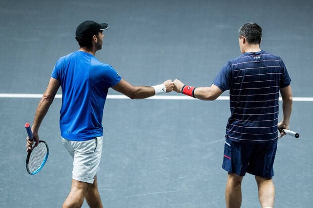 bett1HULKS Indoors ATP 250 Cologne, 15 10 2020 Santiago GONZALEZ MEX and Ken SKUPSKI GBR in a double bett1HULKS Indoors ATP 250 on 15 10 2020 in Cologne LANXESSarena , Germany Copyright: xBEAUTIFULxSPORTS Wunderlx