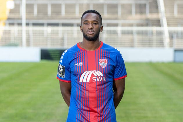 KFC Uerdingen 3 Liga, portrait appointment 2020 2021 KFC Uerdingen 3 Liga, portrait appointment 2020 2021 Osayamen Osawe KFC Uerdingen 3 Liga, portrait appointment 2020 2021 Krefeld Grotenburg Stadion Nordrhein Westfalen Germany Poolfoto Revierfoto ,EDITORIAL USE ONLY